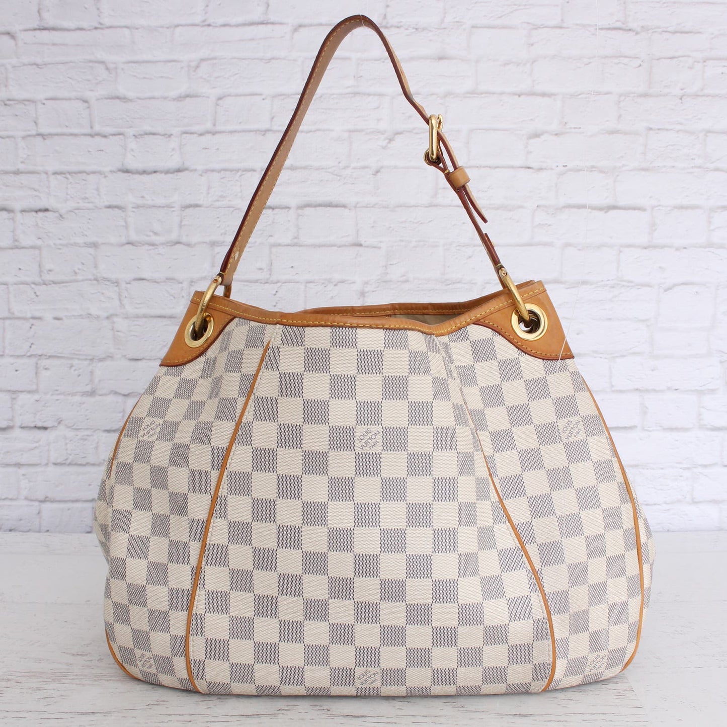 Louis Vuitton Galliera PM Damier Azur Shoulder Bag + Certificate of Authenticity