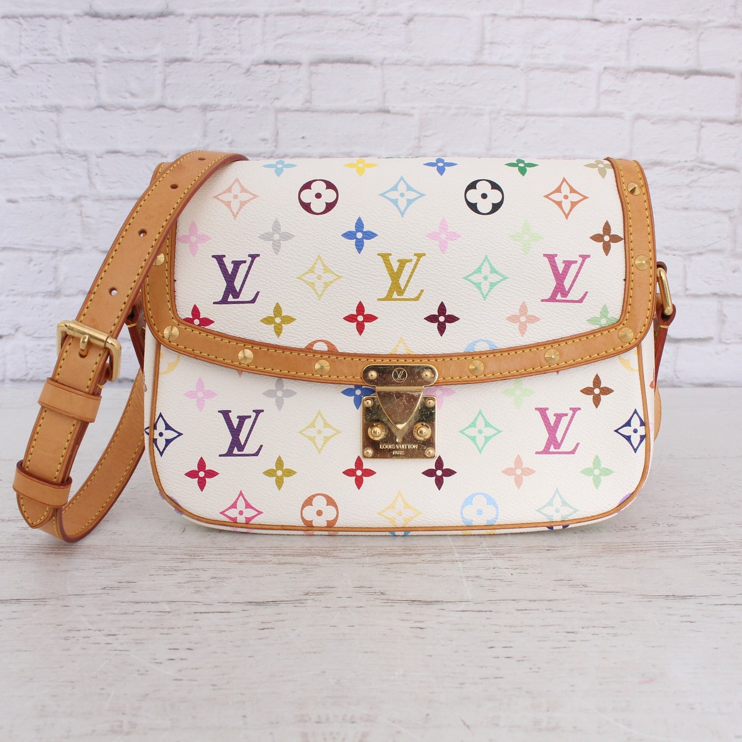 Louis Vuitton Sologne White Multicolor