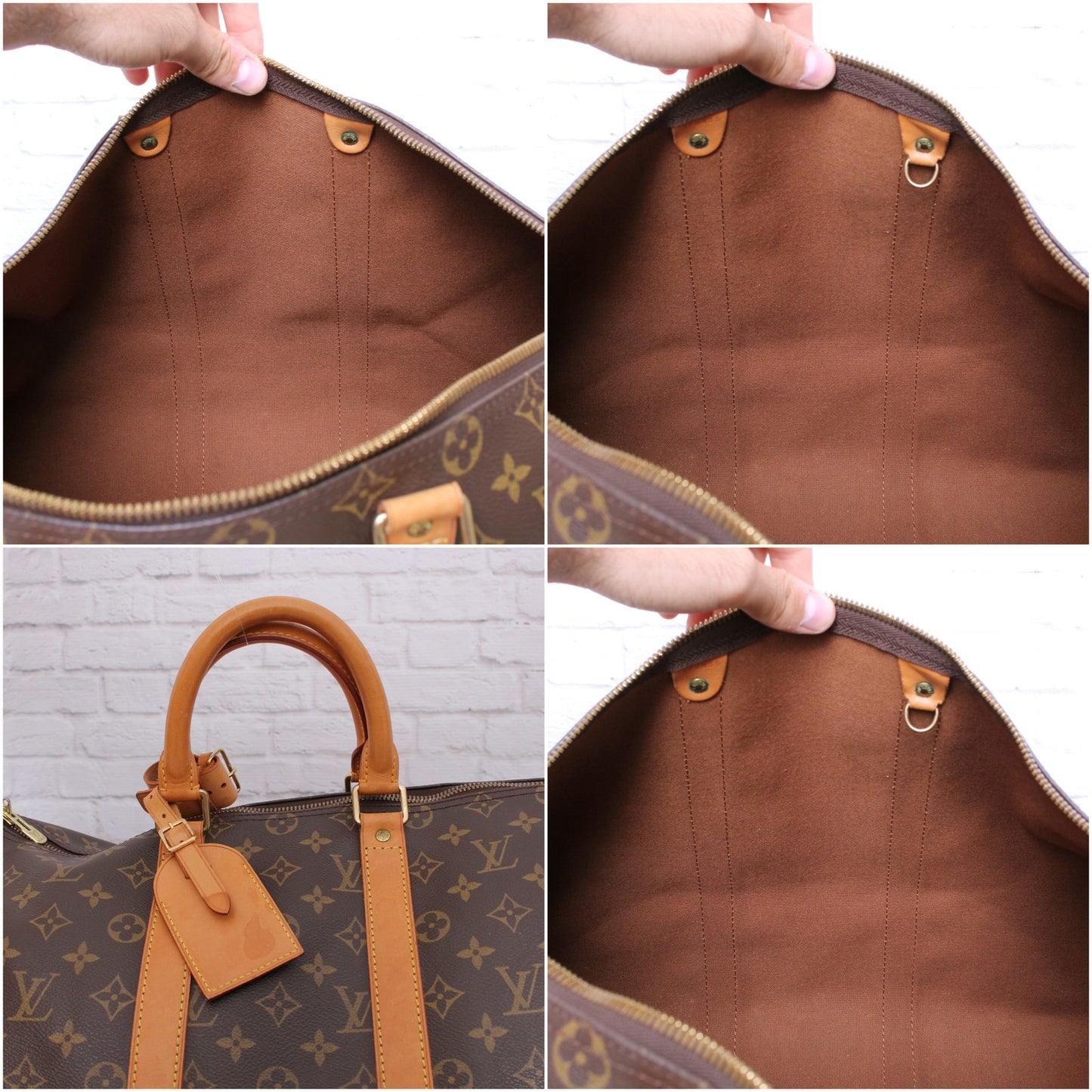 Louis Vuitton Keepall Boston 45 Monogram Duffle Bag Travel Handbag A5003