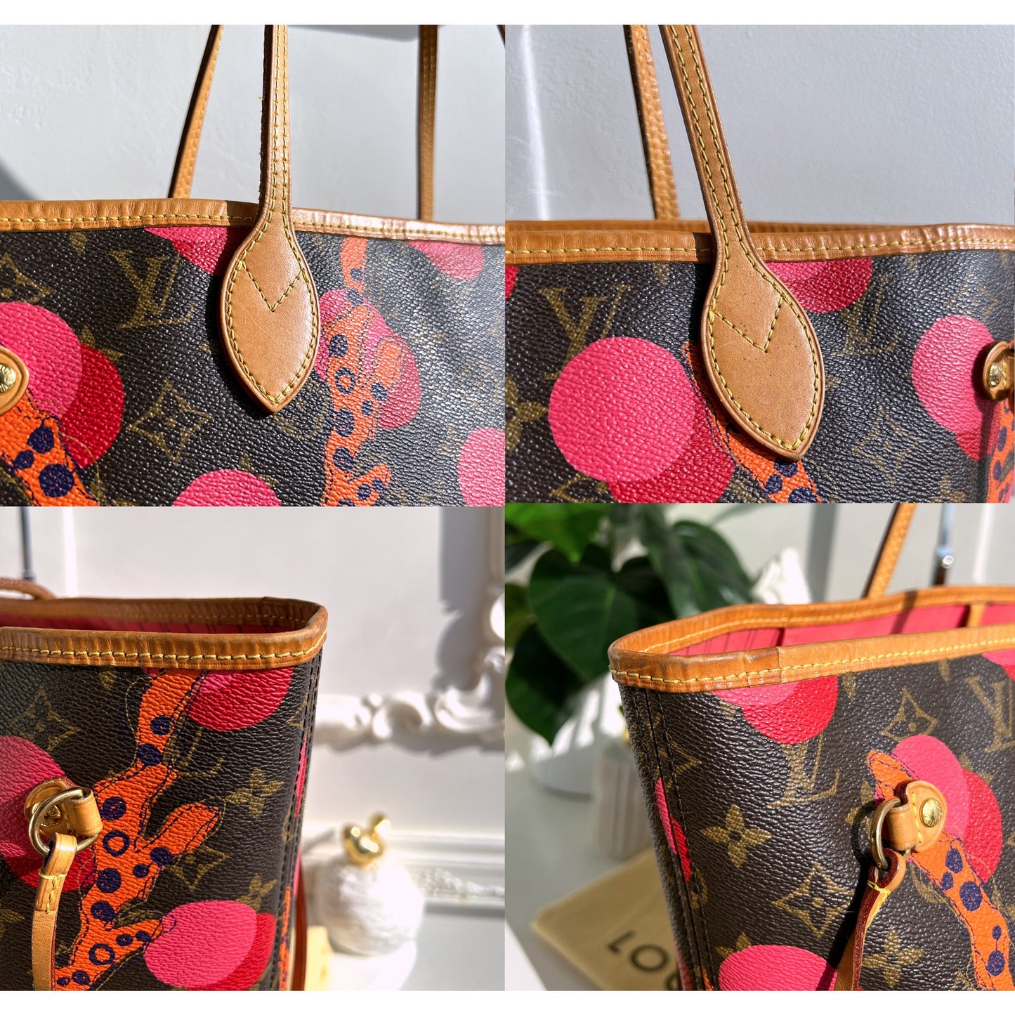 Louis Vuitton Neverfull MM Ramages Monogram Pink Tote