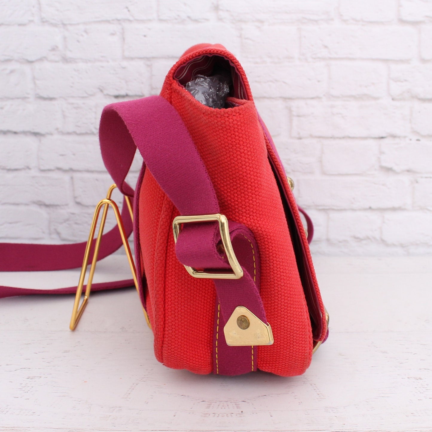 Louis Vuitton Besace PM Red Antigua Crossbody Purse Messenger Purse A3462