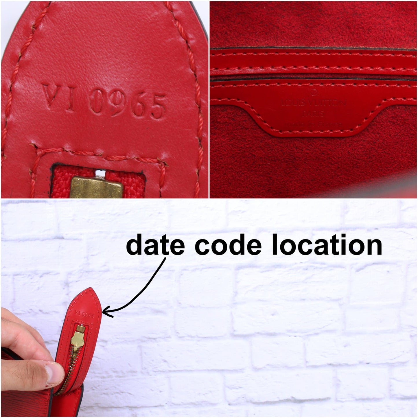 Louis Vuitton Saint Jacques Red Epi Tote