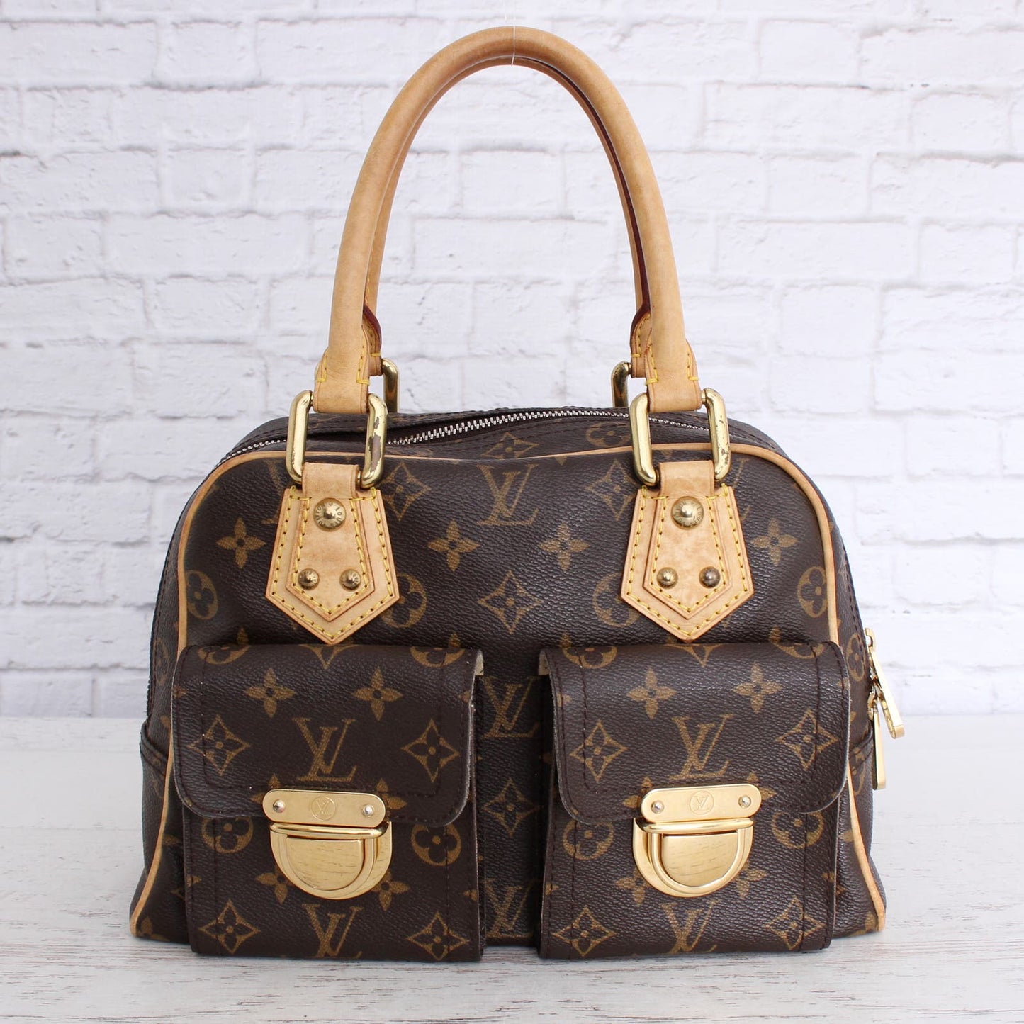 Louis Vuitton Manhattan PM Satchel Monogram