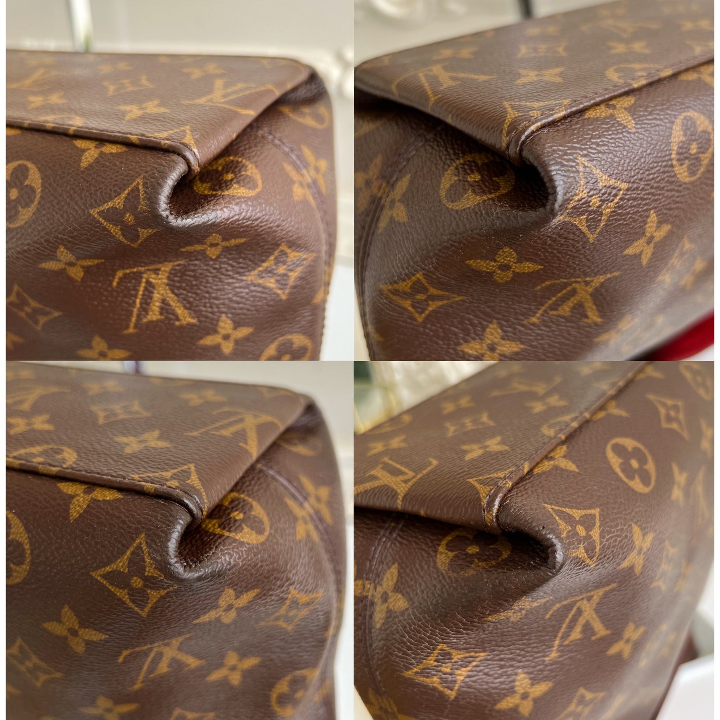 Louis Vuitton Tuileries Besace Monogram Shoulder Brown Satchel Purse