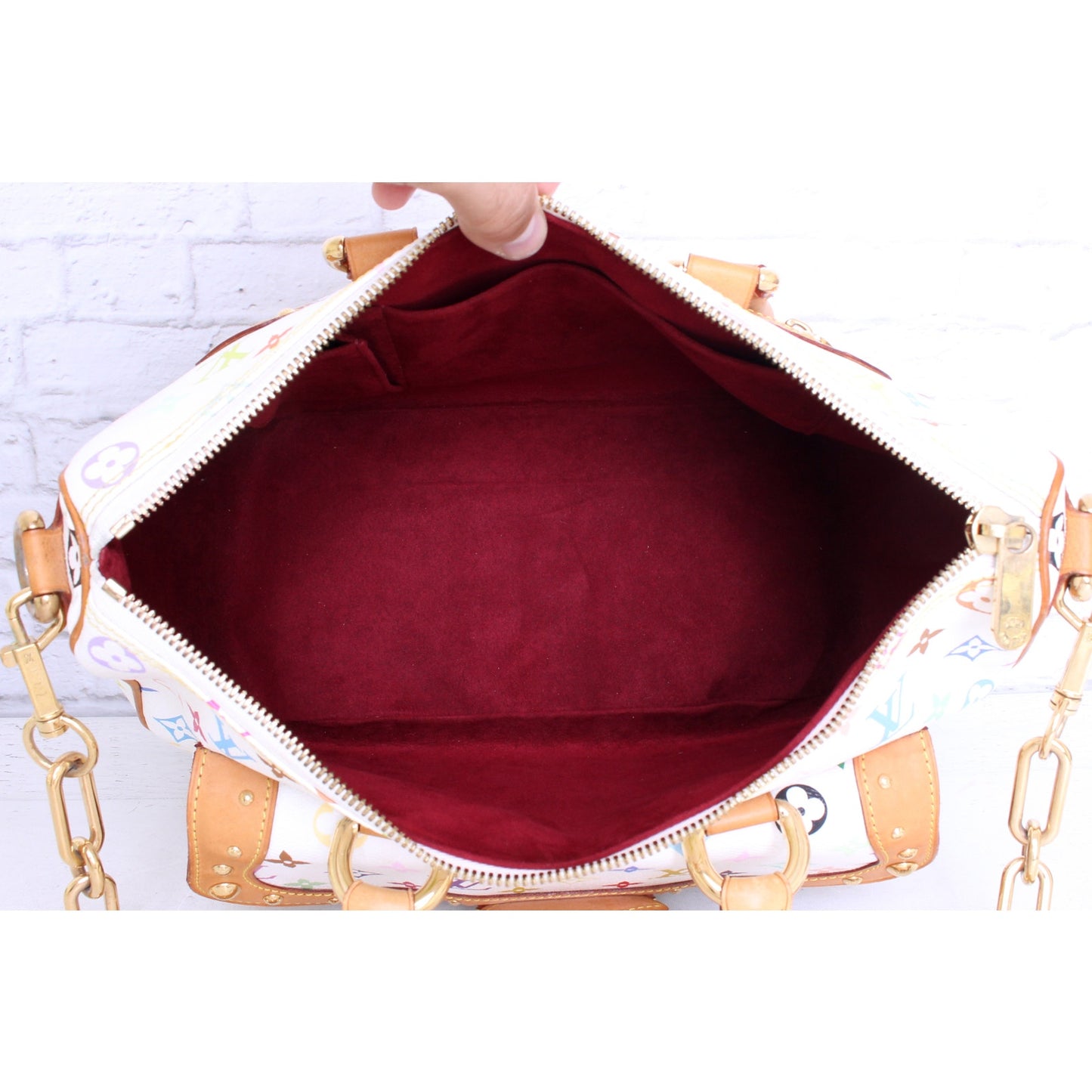 Louis Vuitton Rita White Multicolor Shoulder Bag