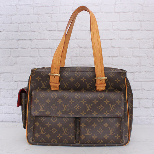 Louis Vuitton Multiple Cite Purse Monogram Bag Pochette Travel Canvas A4995