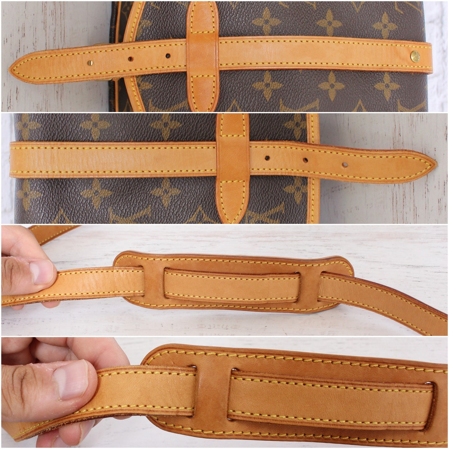 Louis Vuitton Saumur 30 Monogram Crossbody & Shoulder Bag Messenger Brown A5115