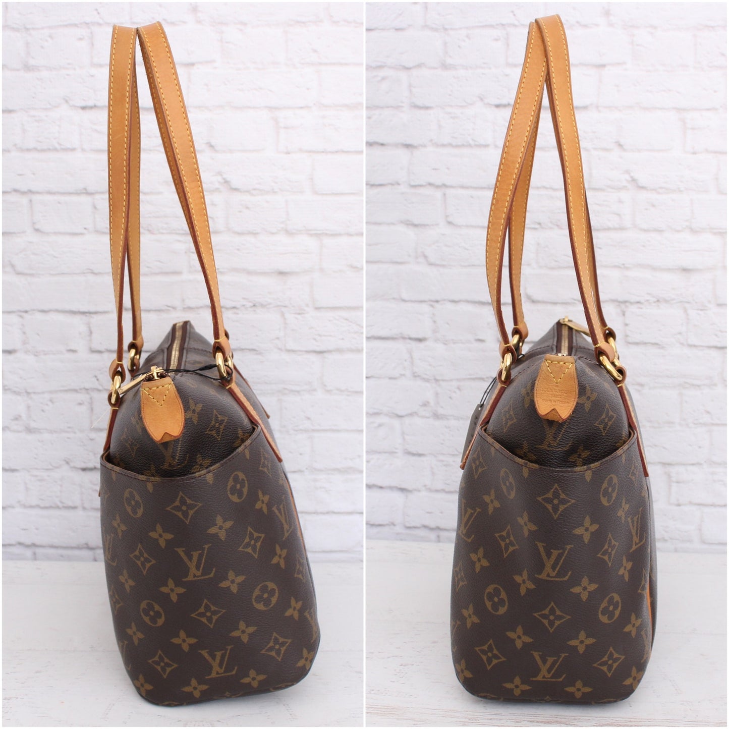 Louis Vuitton Totally PM Monogram Tote Shoulder Purse Leather Handbag A3646