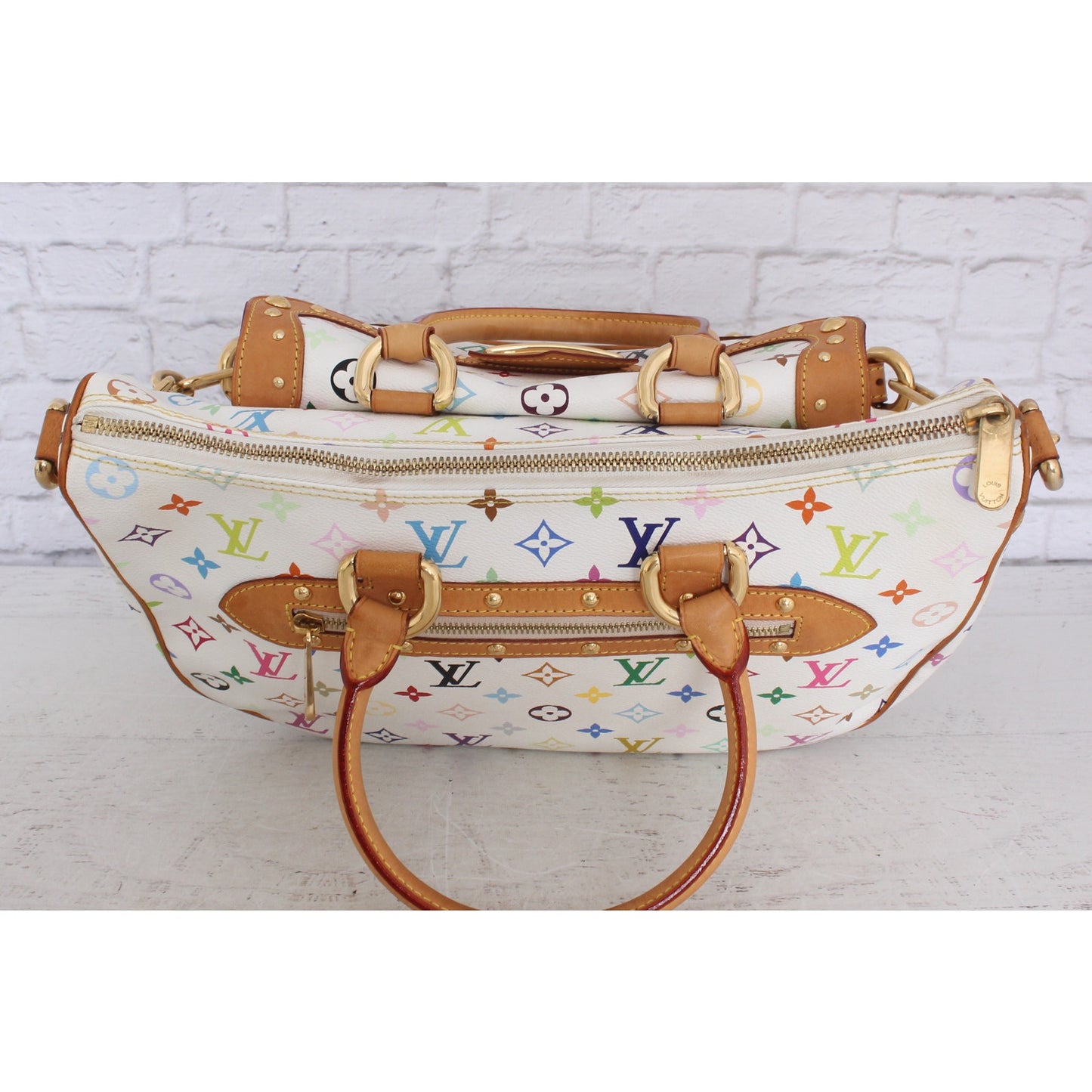 Louis Vuitton Rita White Multicolor Shoulder Bag