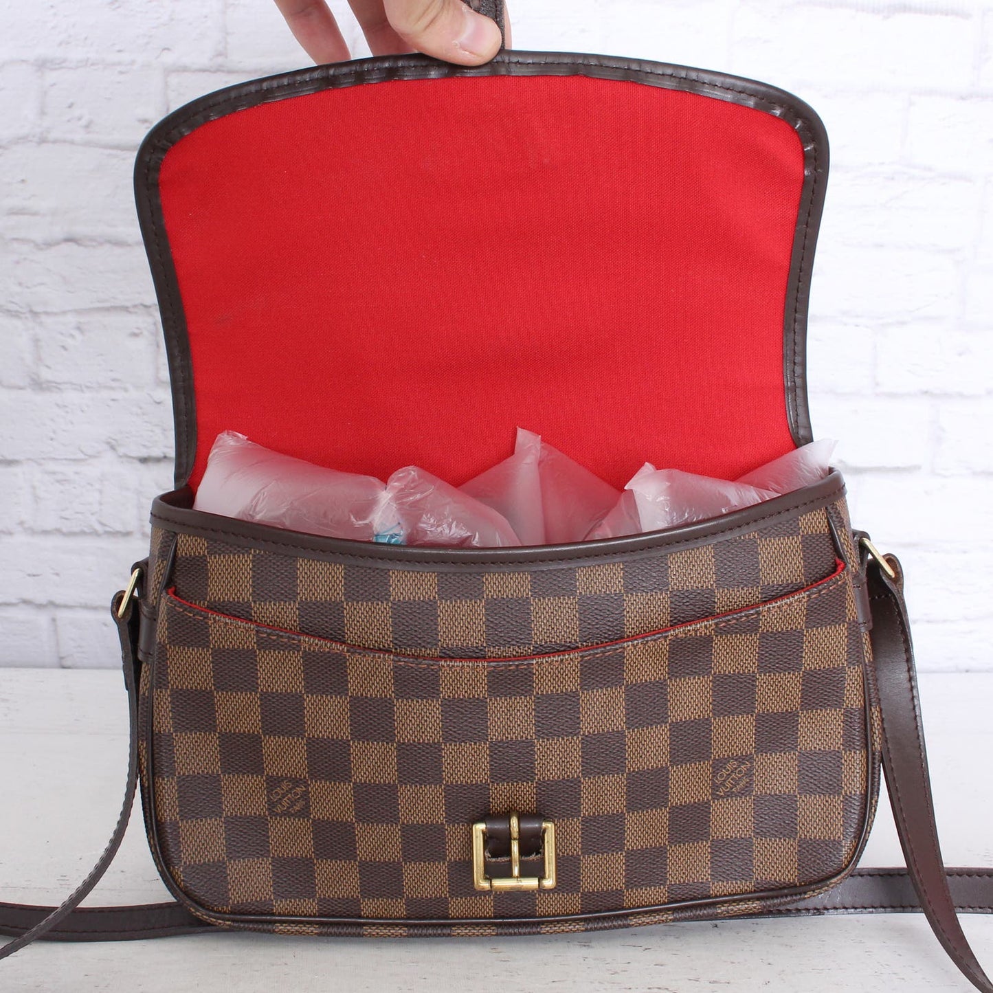 Louis Vuitton Sologne Damier Ebene Purse Crossbody