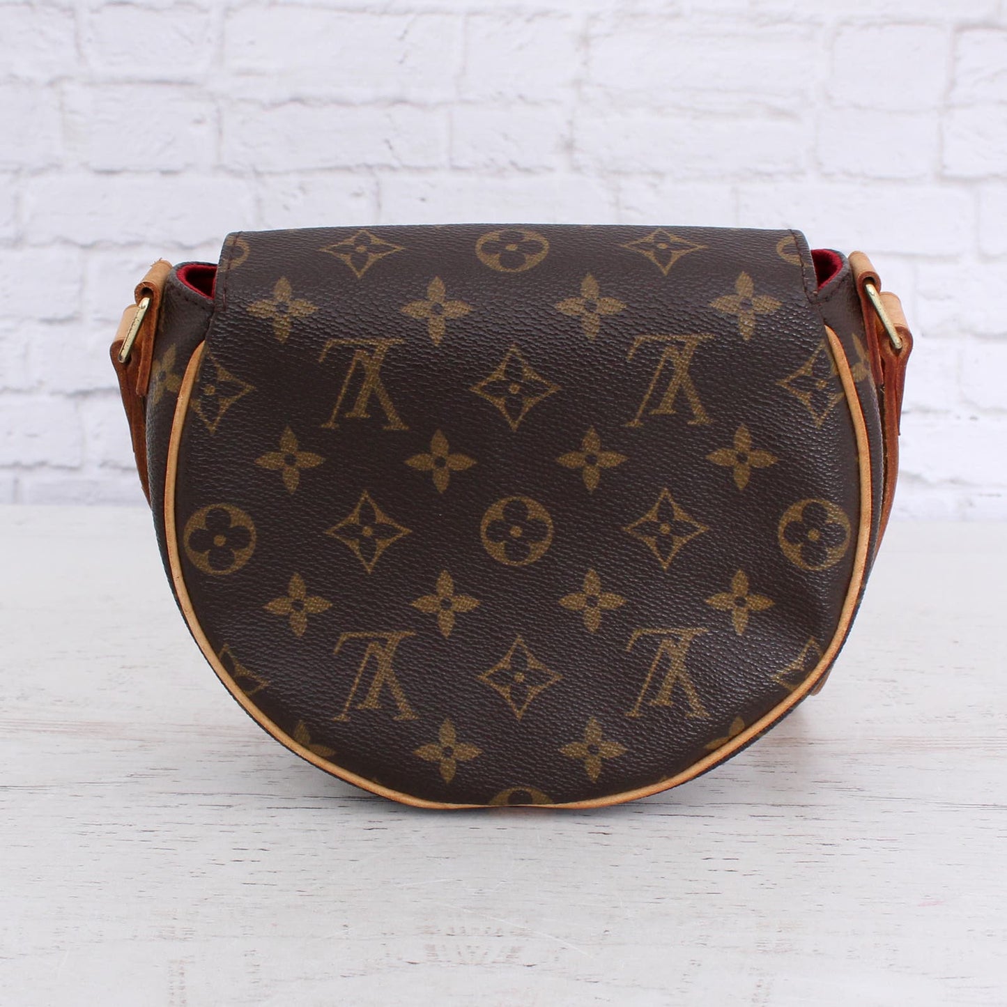 Louis Vuitton Tambourine Monogram Crossbody Shoulder Handbag Leather