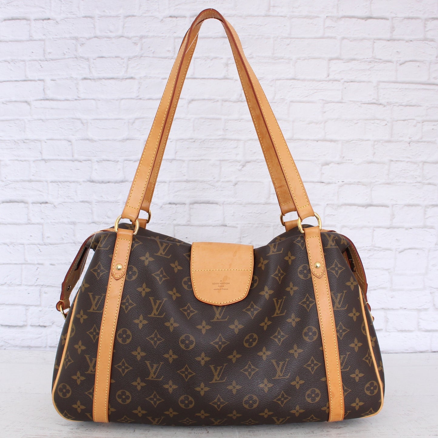 Louis Vuitton Stresa PM Shoulder Bag Monogram Handbag Canvas Tote Zip