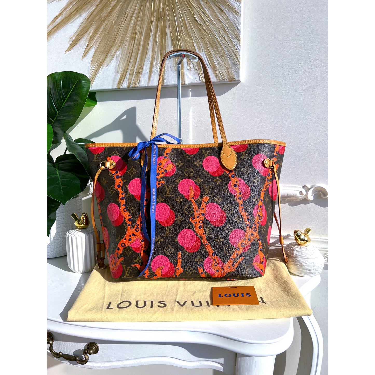 Louis Vuitton Neverfull MM Ramages Monogram Pink Tote