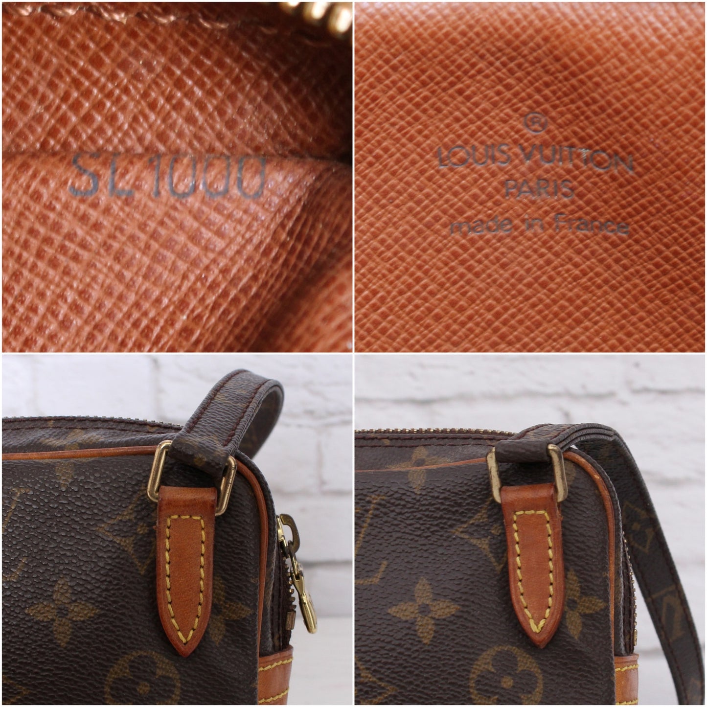 Louis Vuitton Marly Bandouliere Monogram Crossbody Purse Leather Handbag A4314