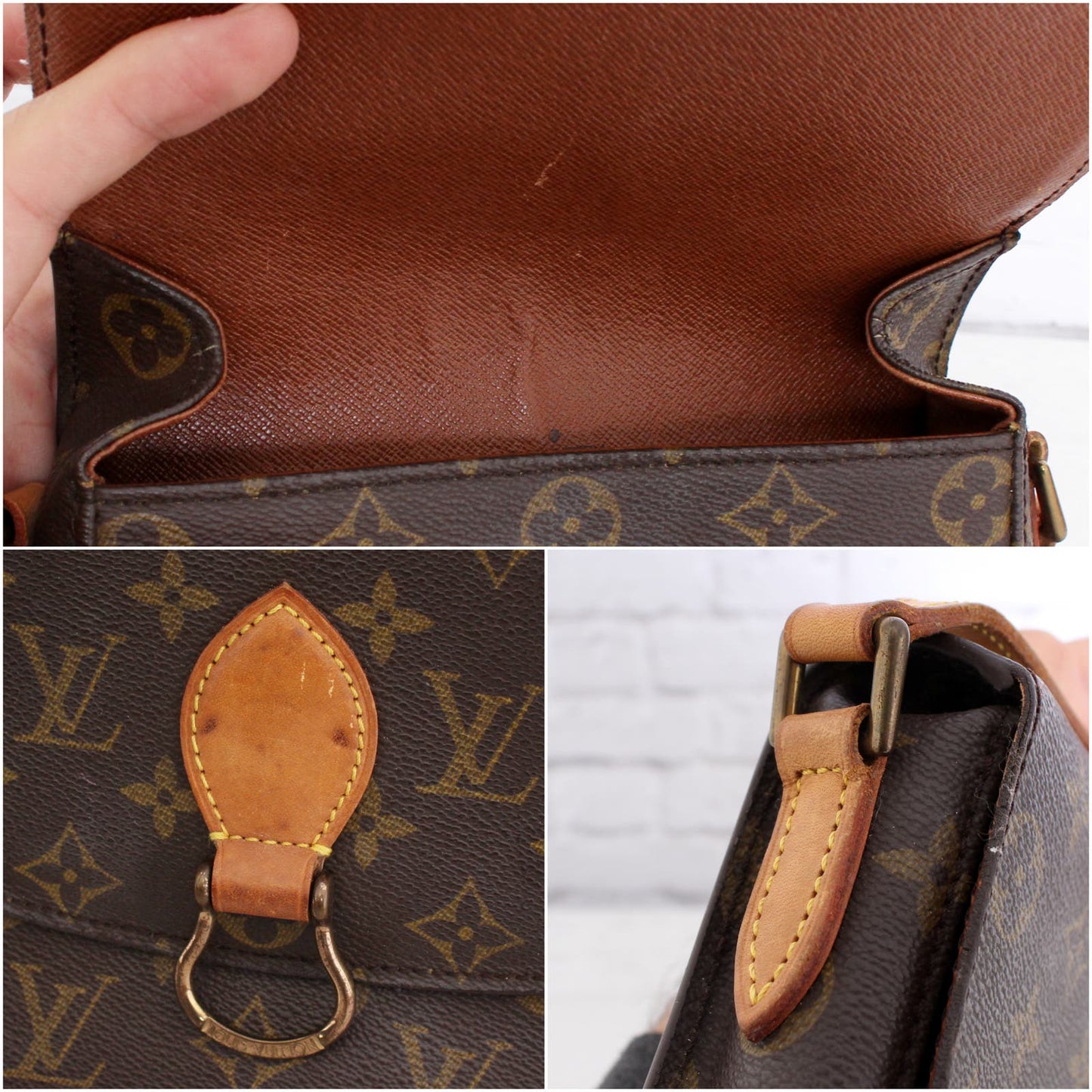 Louis Vuitton Saint Cloud MM Crossbody Bag Monogram LV Messenger Women