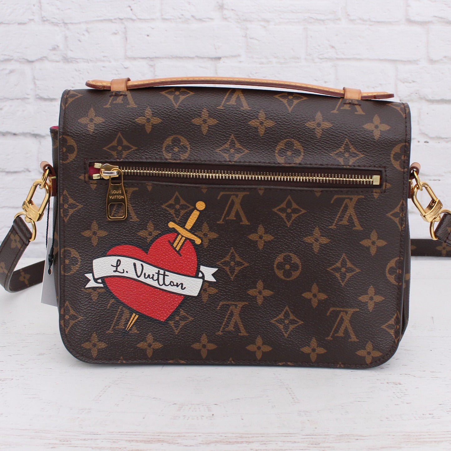 Louis Vuitton Pochette Metis My World Tour Monogram Crossbody Handbag A4606
