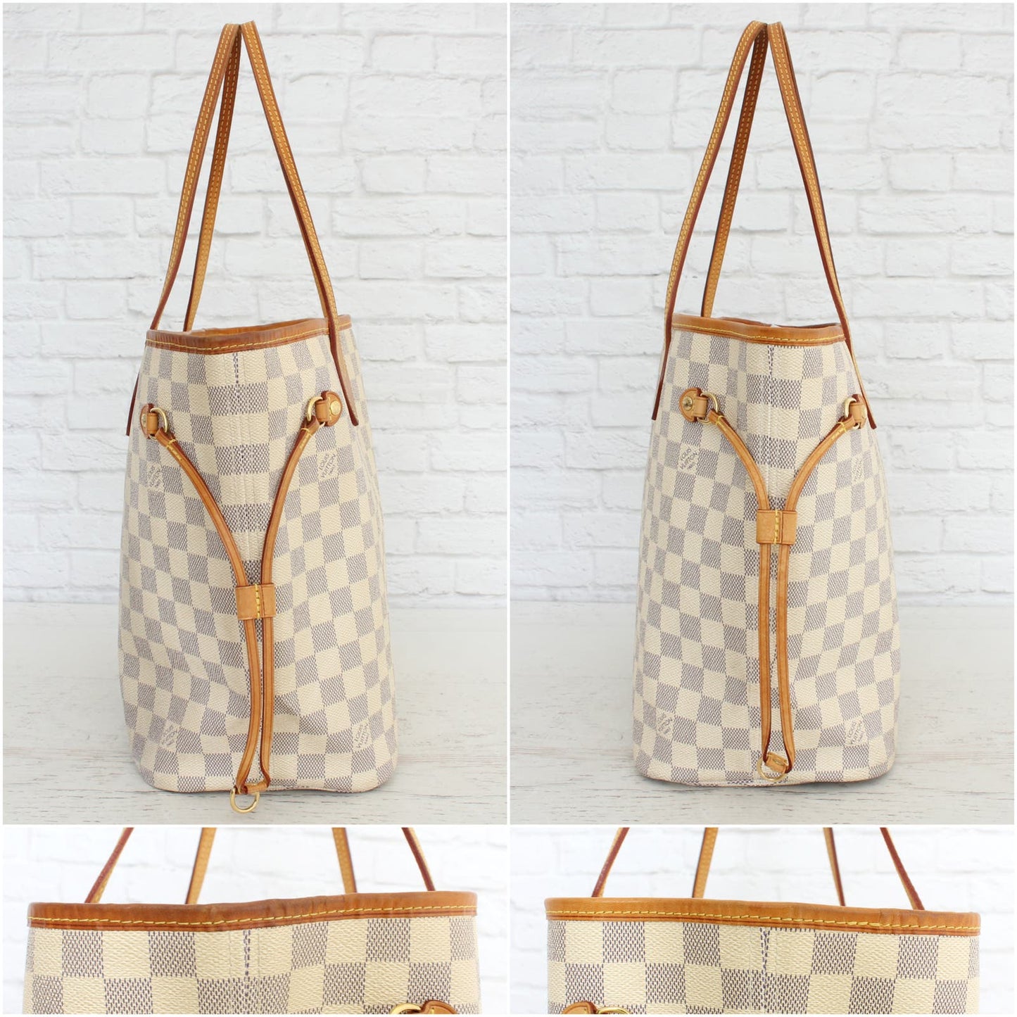 Louis Vuitton Neverfull MM Damier Azur Tote