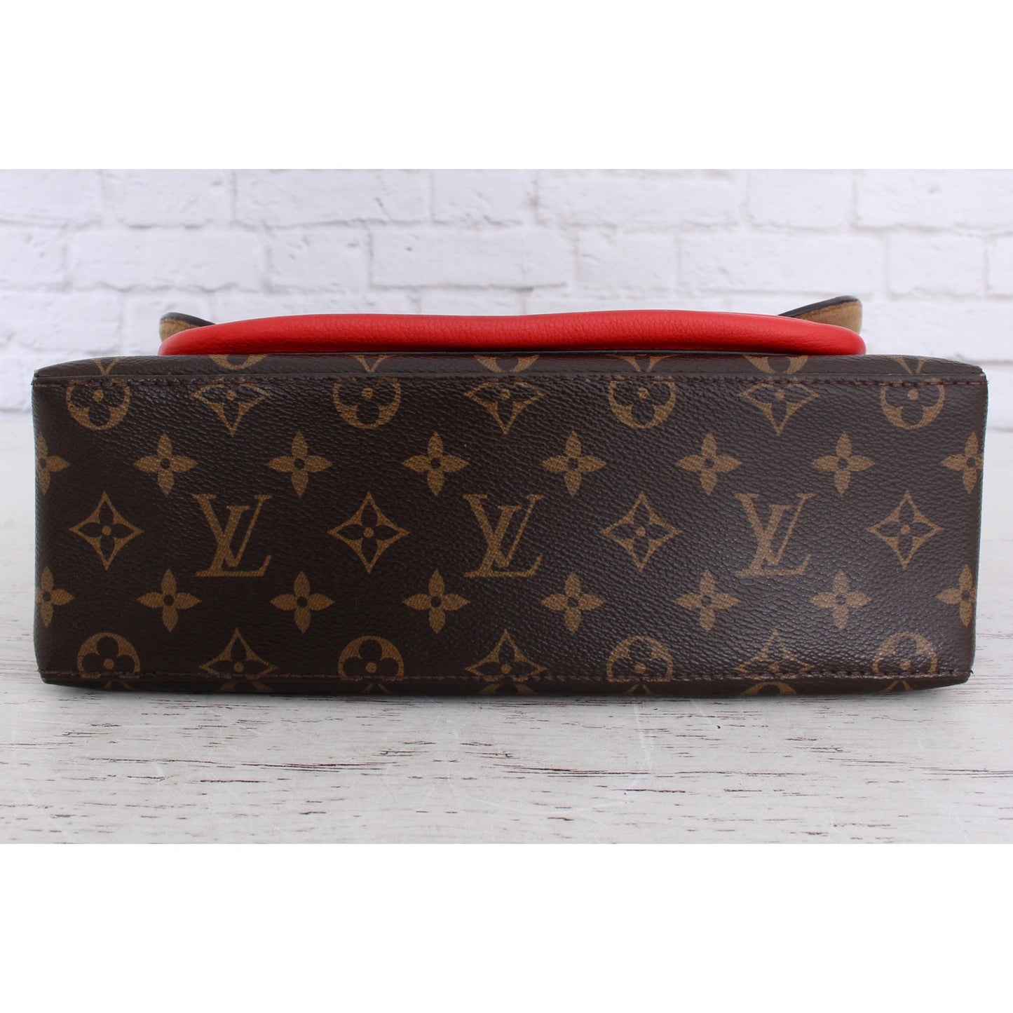 Louis Vuitton Marignan Monogram Leather Crossbody & Satchel Red