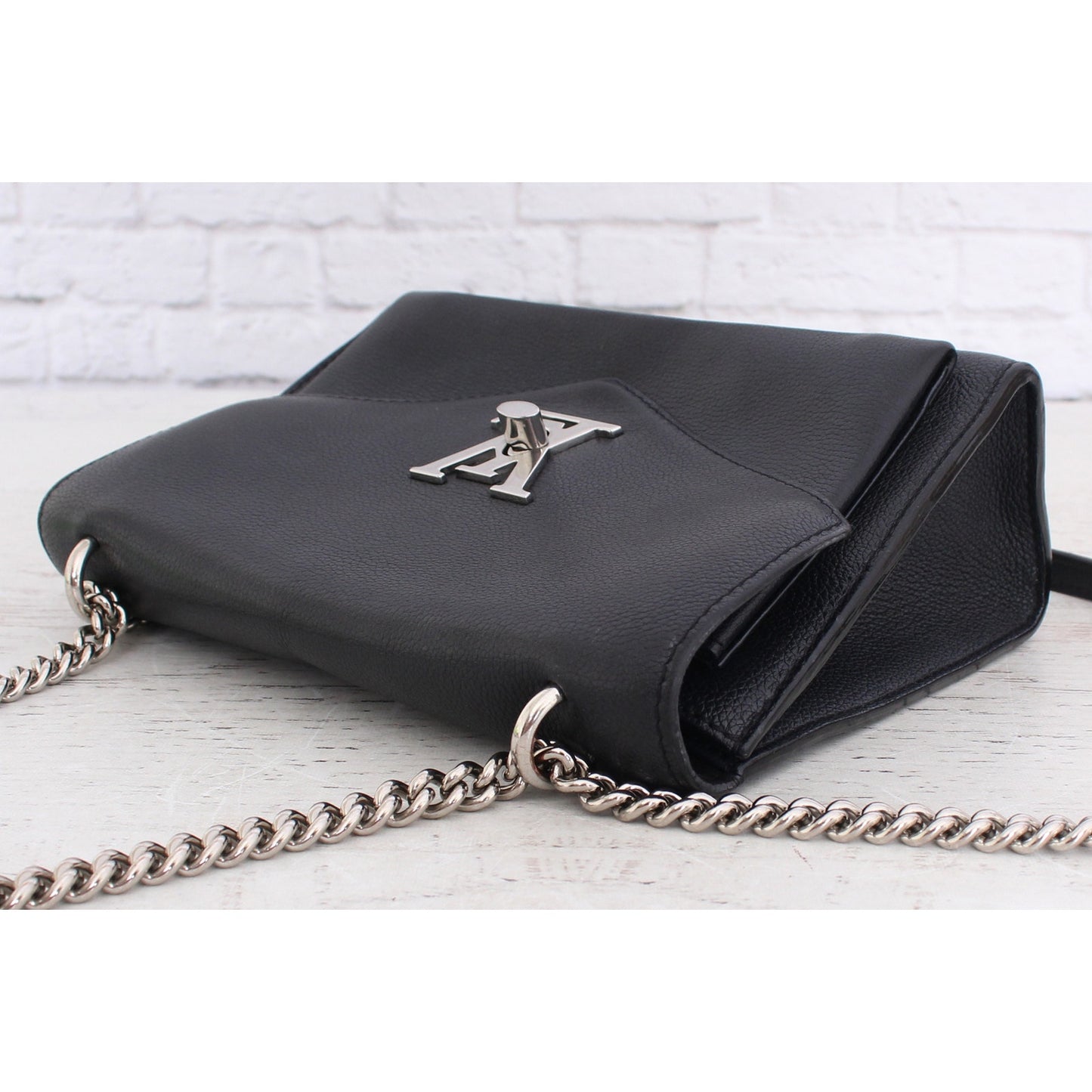 Louis Vuitton My Lockme BB Black Taurillon Leather Crossbody