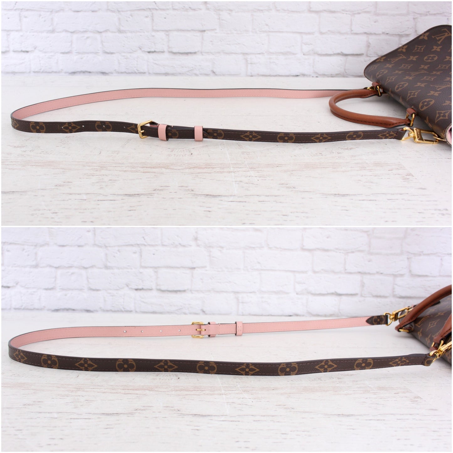 Louis Vuitton Marignan Monogram Leather Crossbody & Satchel Pink Purse