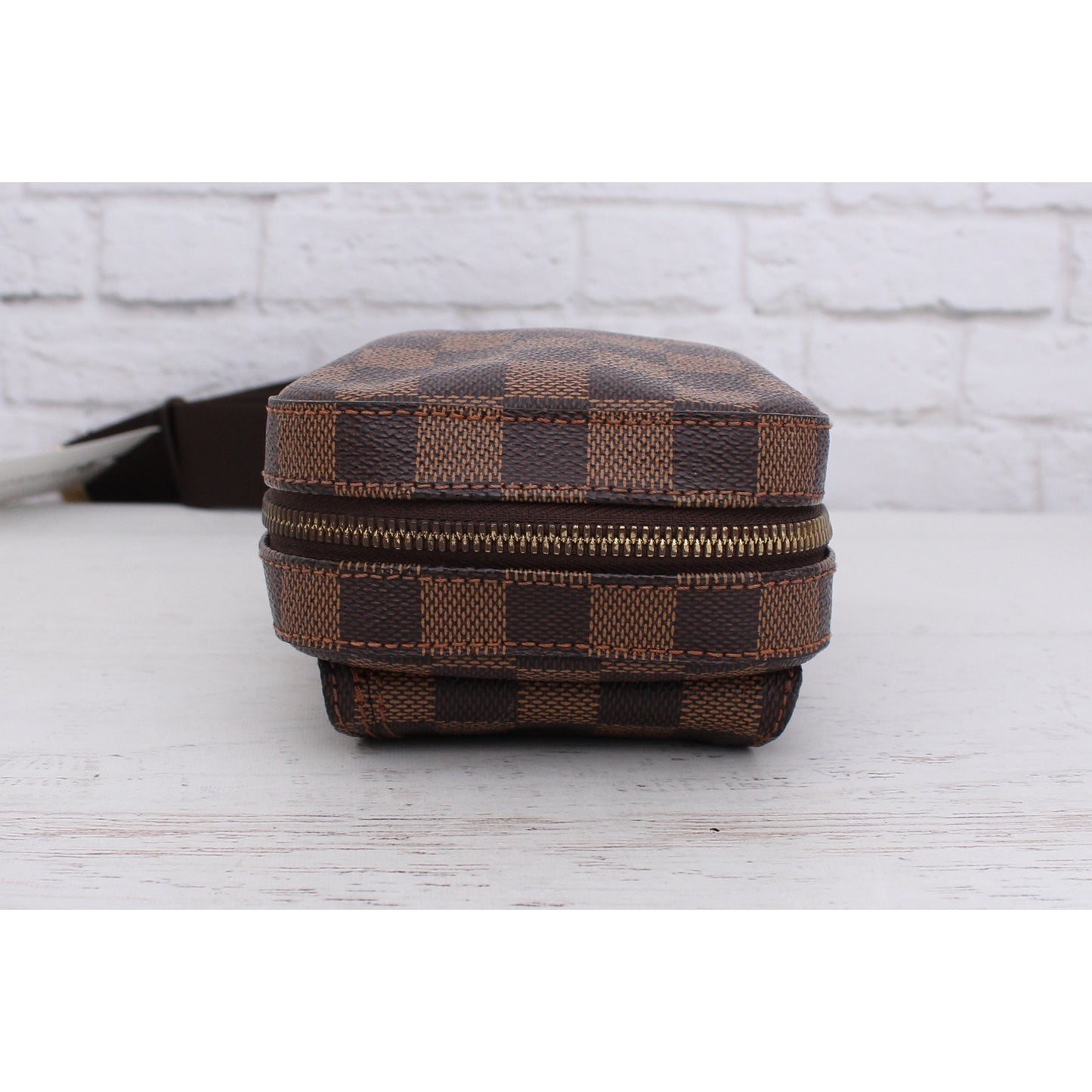 Louis Vuitton Geronimos Damier Ebene Sling Bumbag Waist Crossbody Pouch A5549