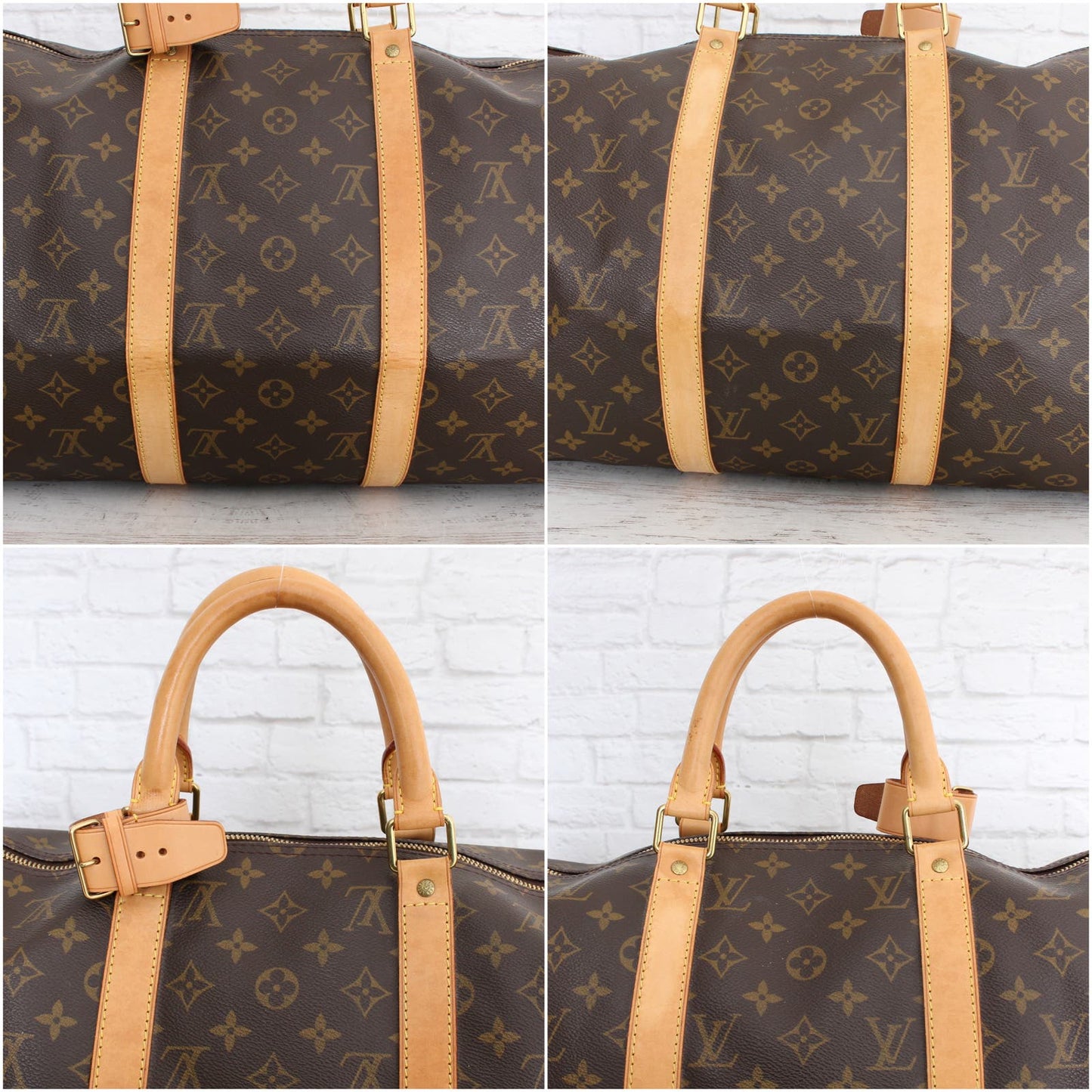 Louis Vuitton Keepall Bandouliere 50 Monogram Duffle with Strap