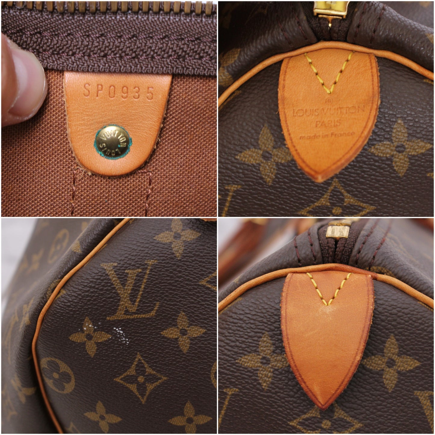 Louis Vuitton Keepall Boston 45 Monogram Duffle Bag Travel Handbag A5003
