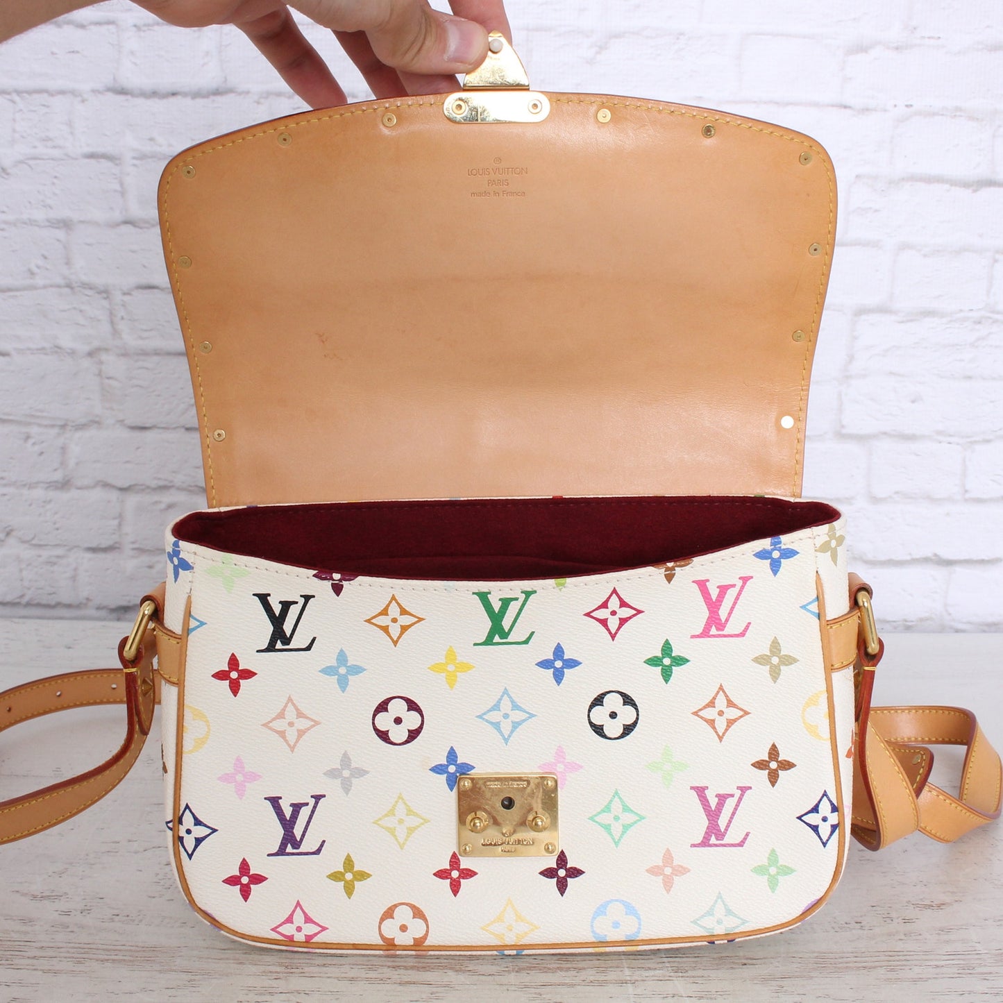 Louis Vuitton Sologne White Multicolor