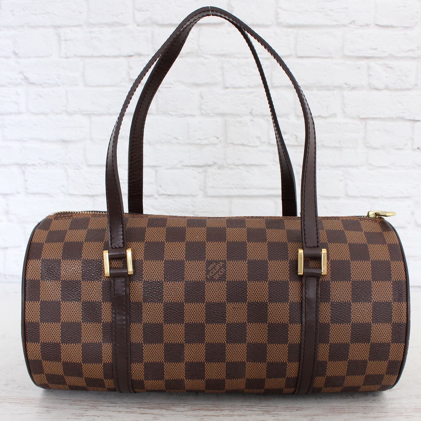 Louis Vuitton Papillon 30 Monogram with Pouch Satchel Brown Handbag LV