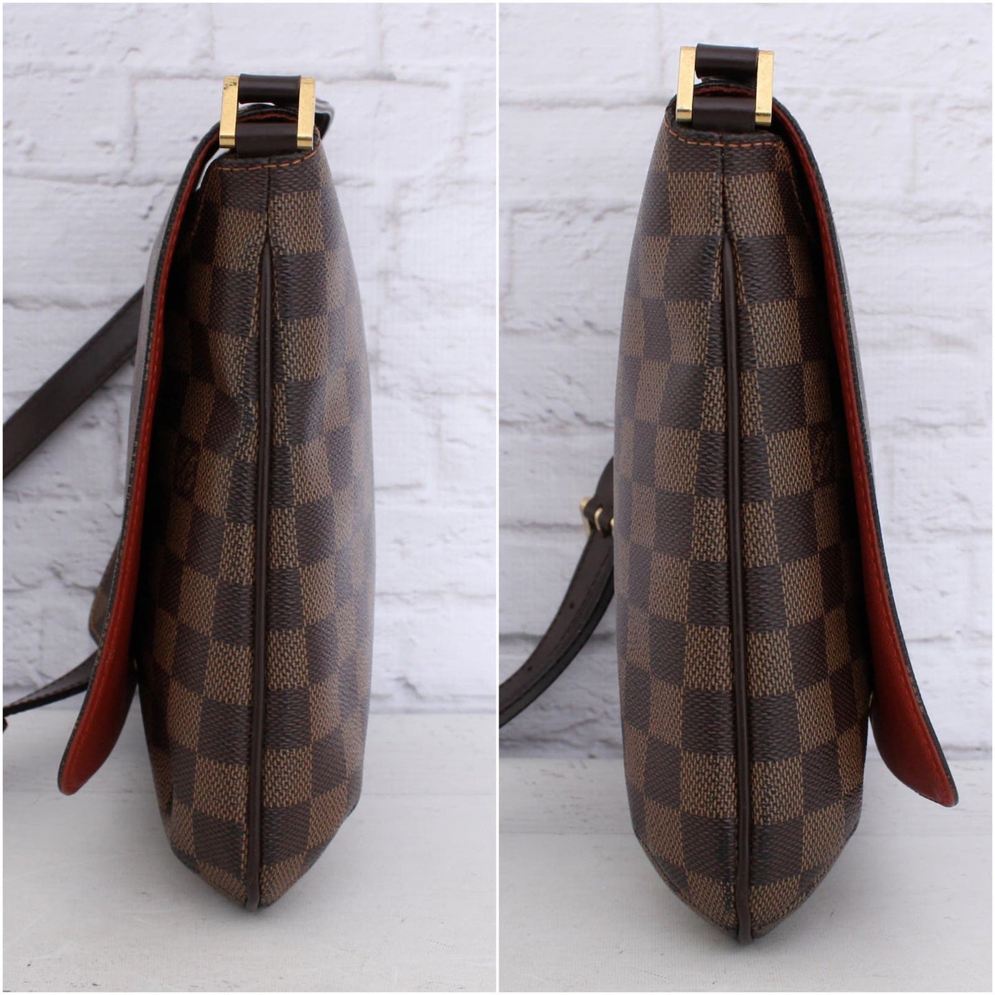 Louis Vuitton Musette Salsa PM Damier Ebene Long Crossbody