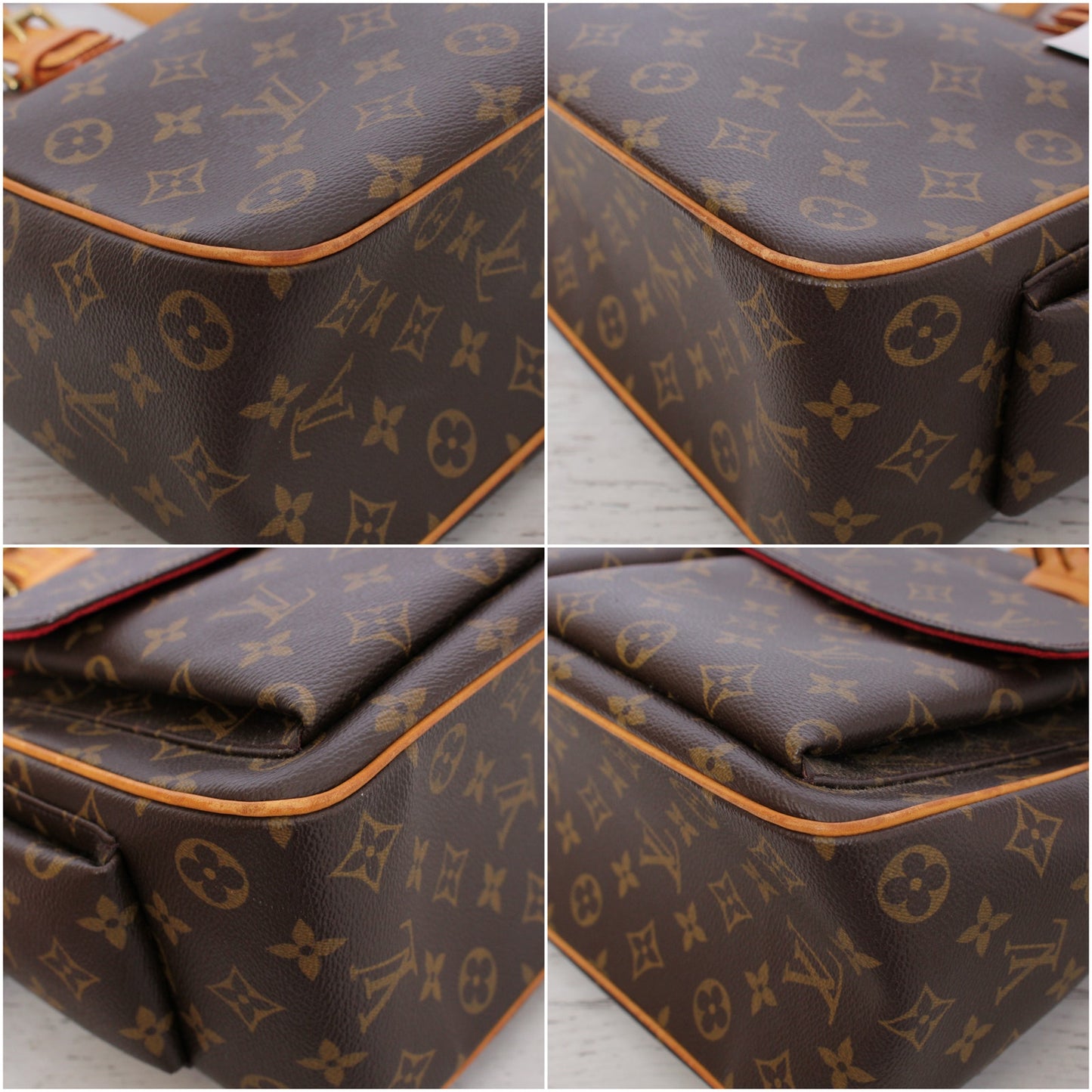 Louis Vuitton Multiple Cite Purse Monogram Bag Pochette Travel Canvas A4995