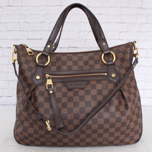 Louis Vuitton Evora GM Damier Ebene Shoulder Bag