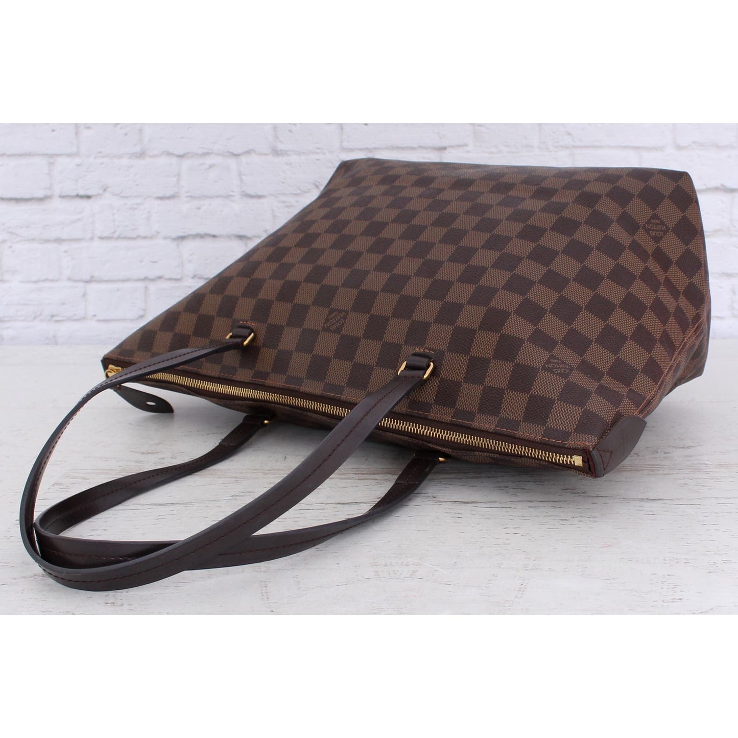 Louis Vuitton Iena MM Tote Damier Ebene Shoulder Bag