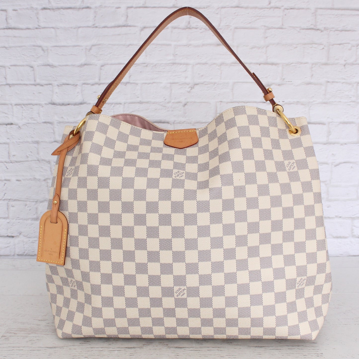 Louis Vuitton Graceful MM Damier Azur Shoulder Tote