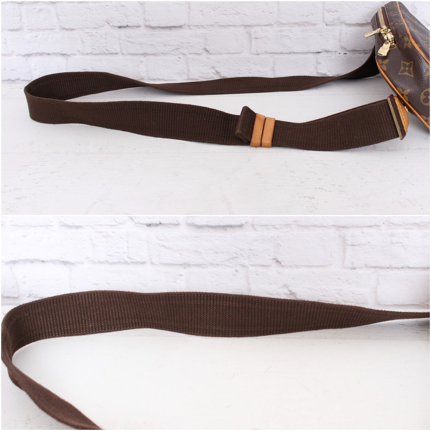 Louis Vuitton Pochette Gange Monogram Bumbag Belt Waist Crossbody Pouch A4285
