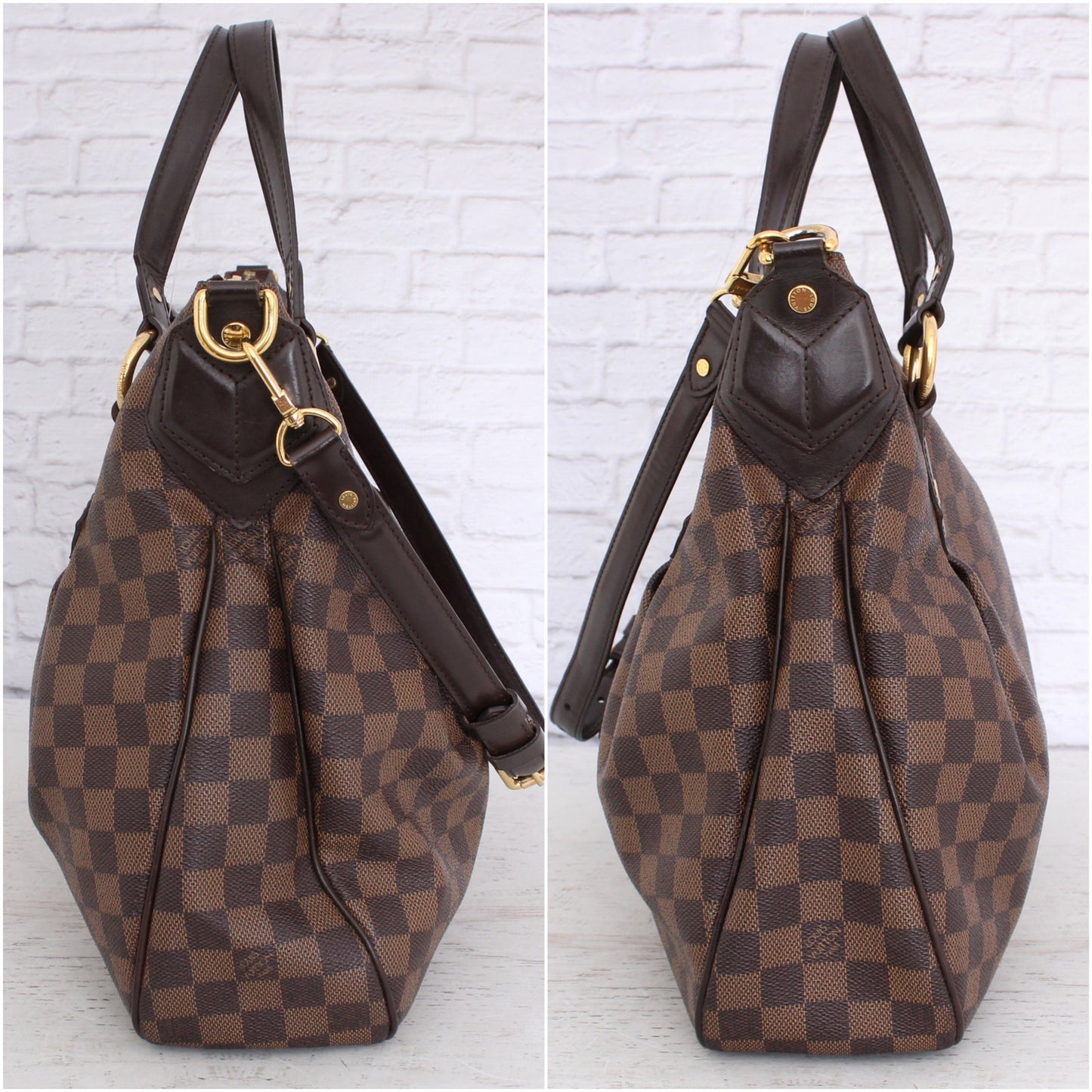 Louis Vuitton Evora GM Damier Ebene Shoulder Bag