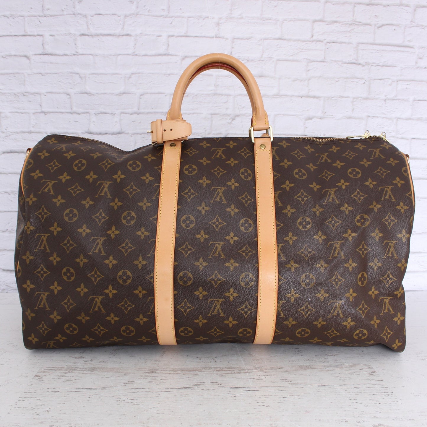 Louis Vuitton Keepall Bandouliere 55 Messenger Monogram Shoulder Bag