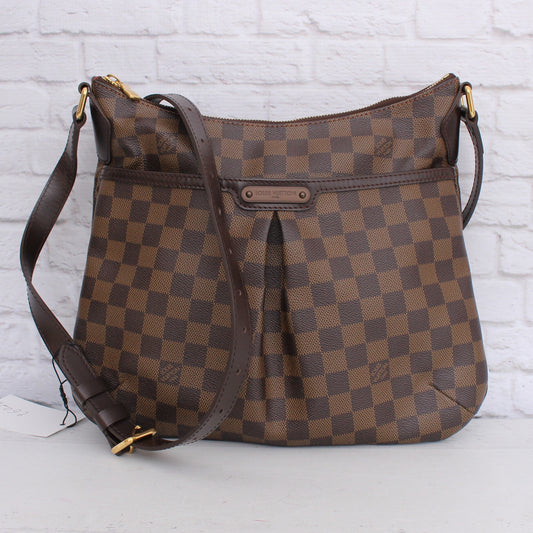 Louis Vuitton Bloomsbury PM Crossbody Damier Ebene Purse Handbag Messenger A5097