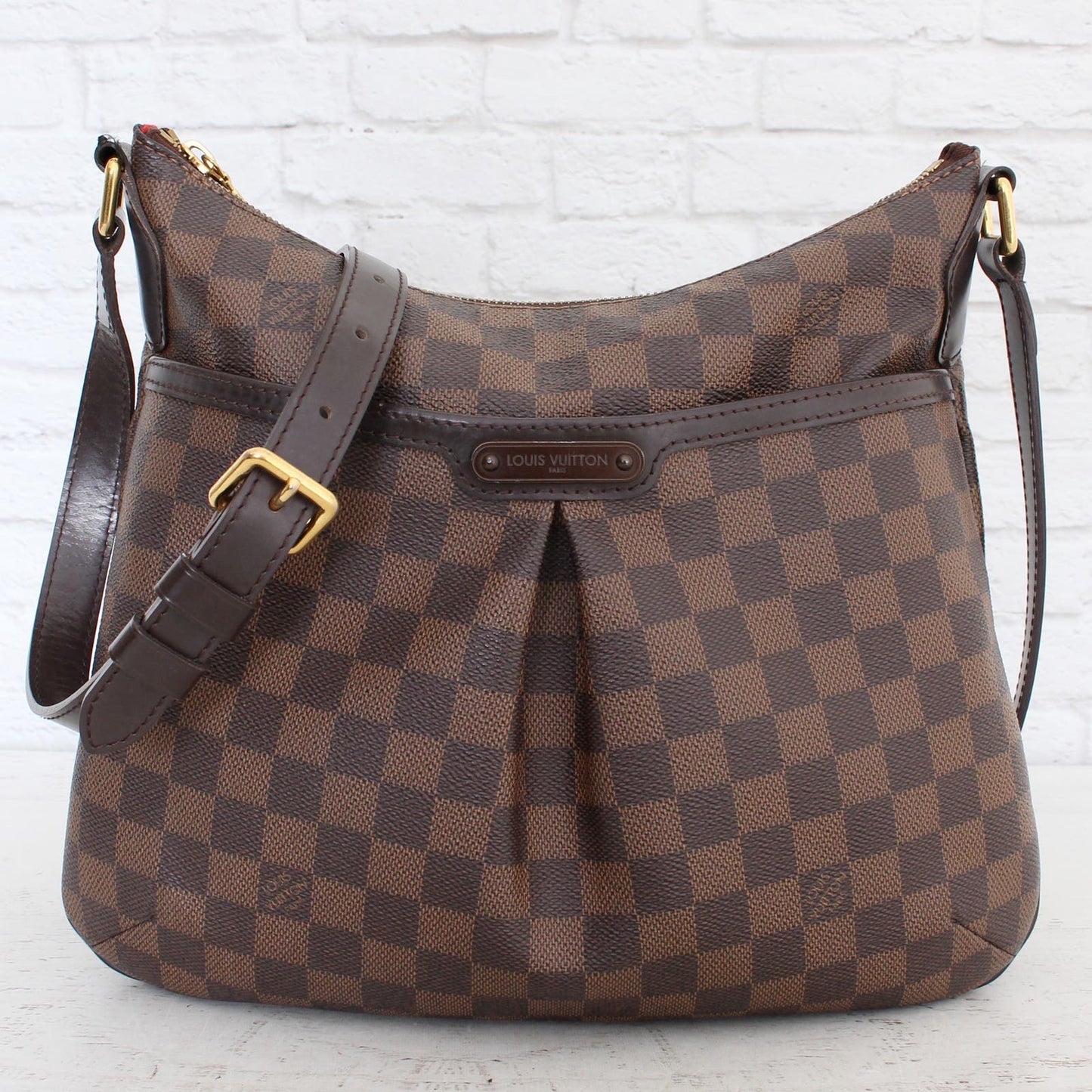 Louis Vuitton Bloomsbury PM Crossbody Damier Ebene Brown Leather Purse