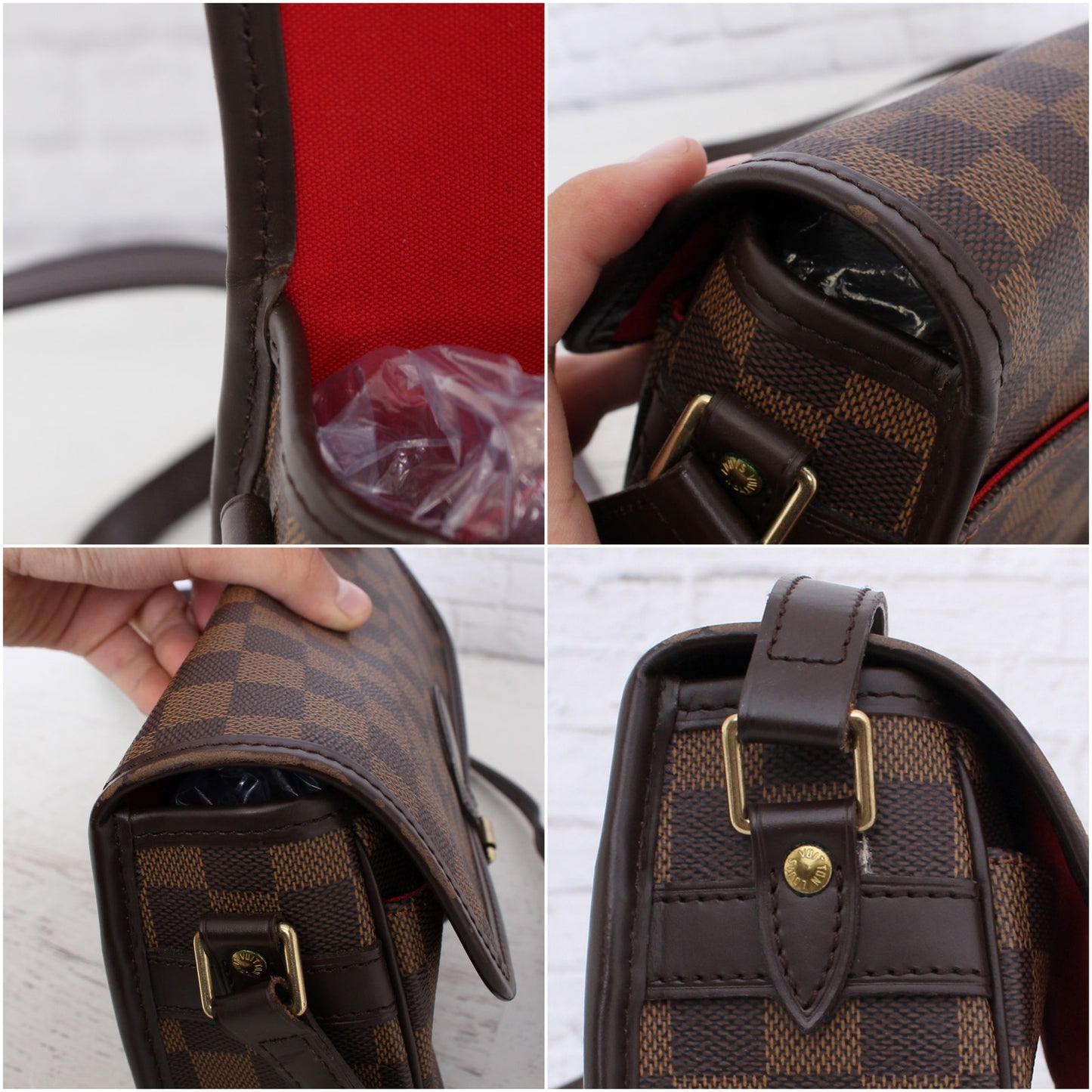 Louis Vuitton Sologne Damier Ebene Purse Crossbody