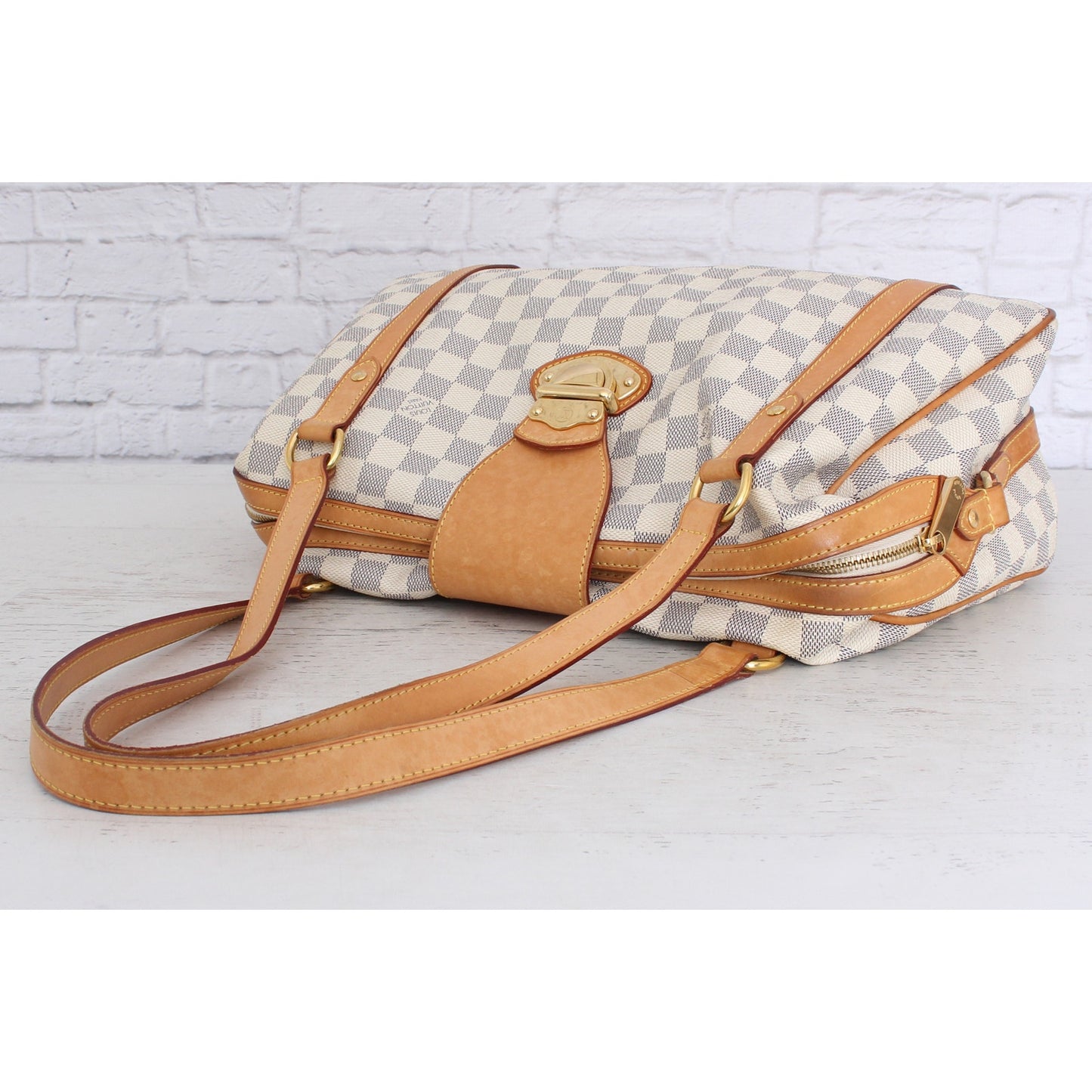 Louis Vuitton Stresa PM Damier Azur Shoulder Bag Purse