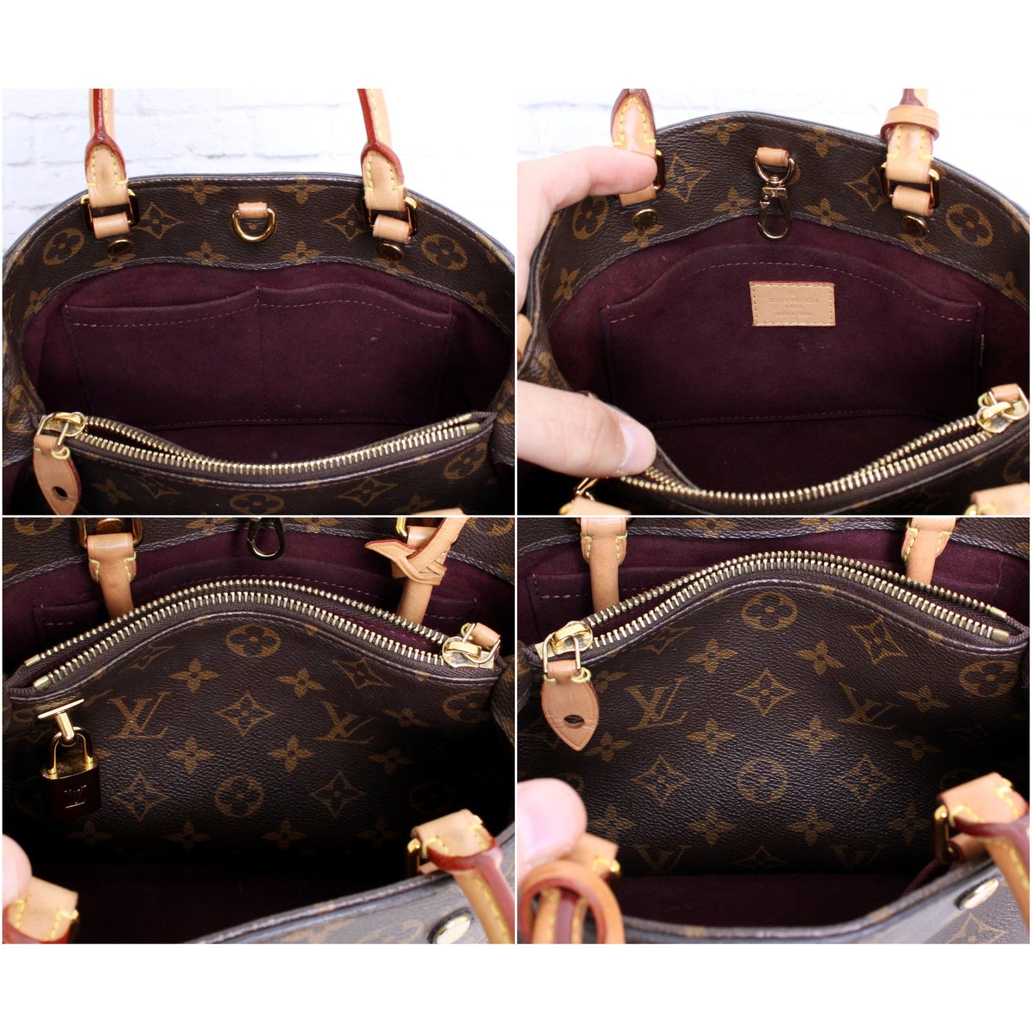 Louis Vuitton Montaigne BB Crossbody Satchel Monogram Handbag Purse LV