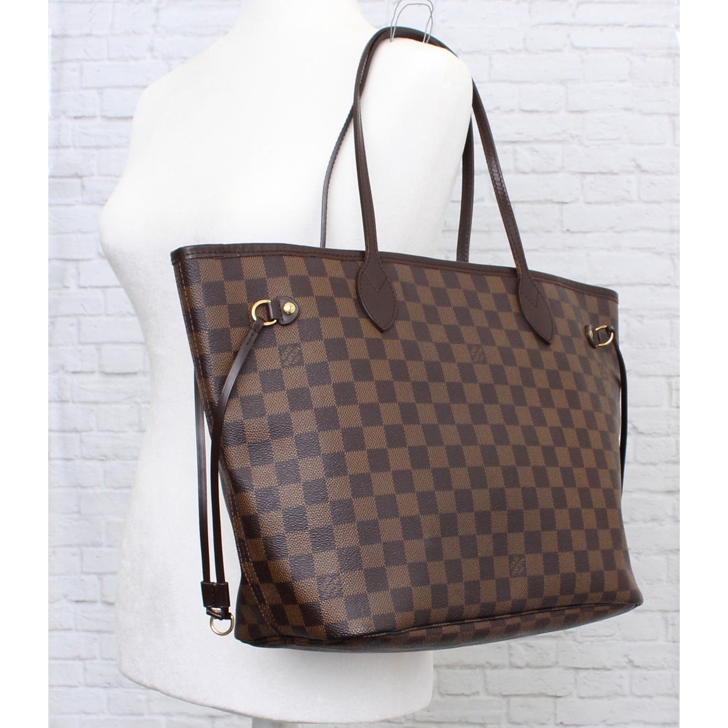 Louis Vuitton Neverfull MM Damier Ebene Cherry Tote