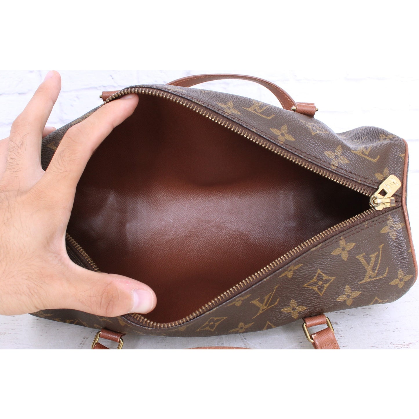 Louis Vuitton Papillon 30 Monogram w Pouch Satchel