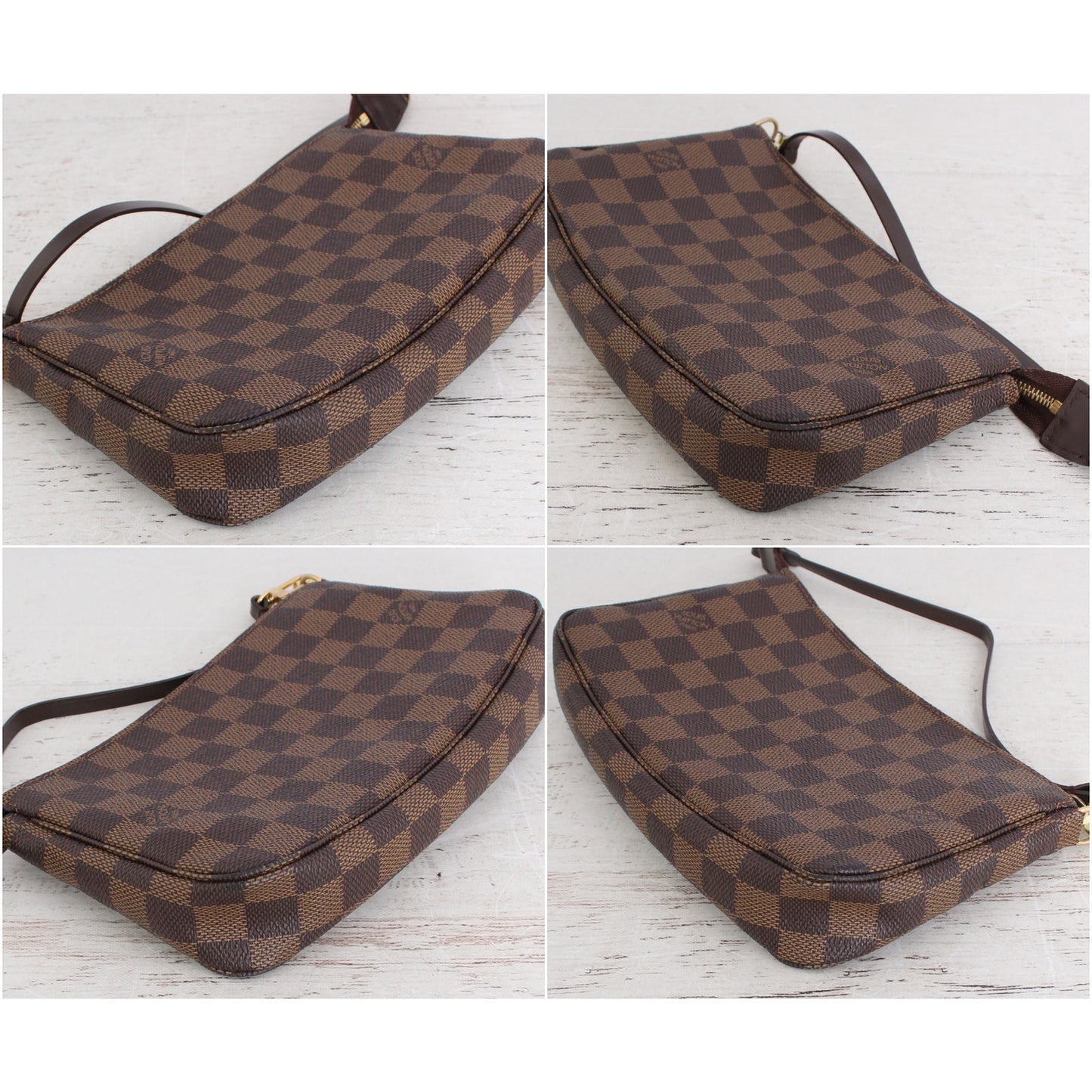 Louis Vuitton Pochette Accessoires Damier Ebene Shoulder Bag & Clutch