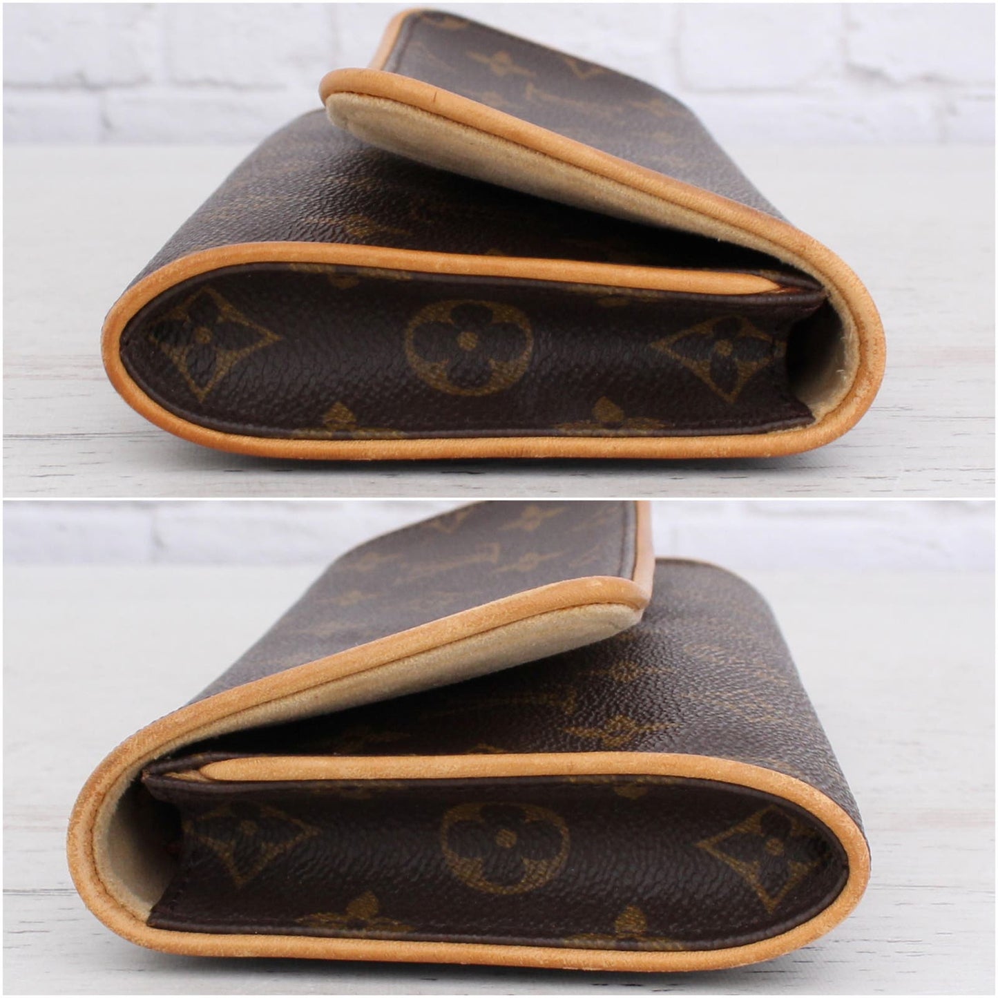 Louis Vuitton Pochette Twin GM Monogram Crossbody Purse Handbag Clutch