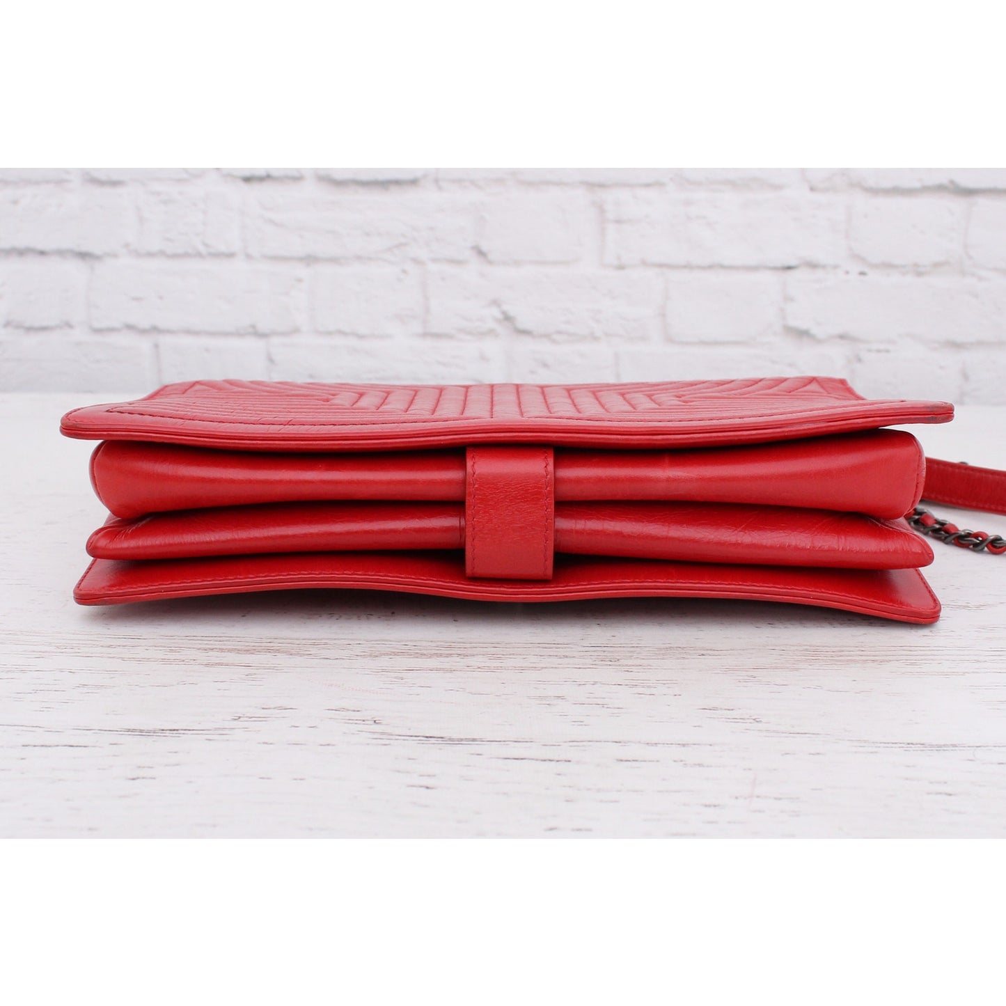 Chanel Paris-Seoul CC Full Flap Red Lambskin Leather Shoulder Handbag A4670