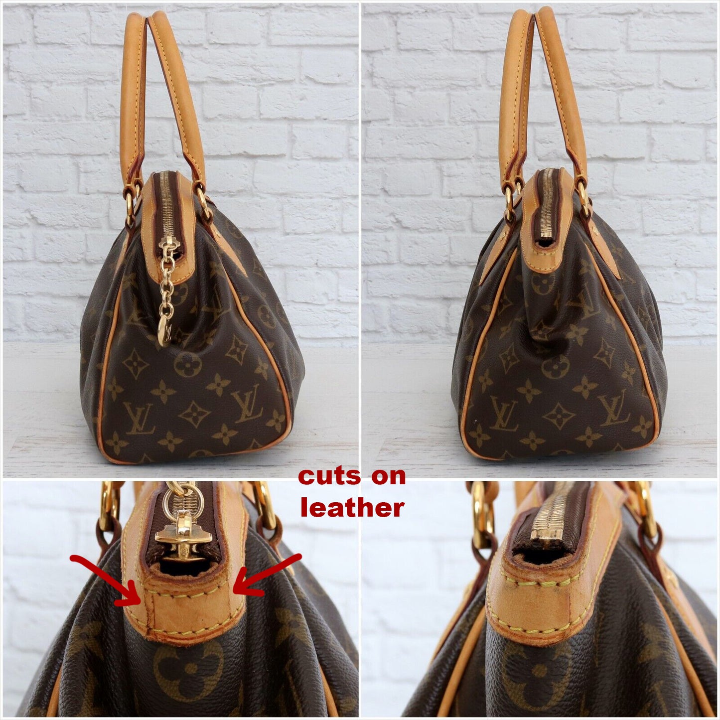 Louis Vuitton Tivoli PM Monogram Handbag Satchel