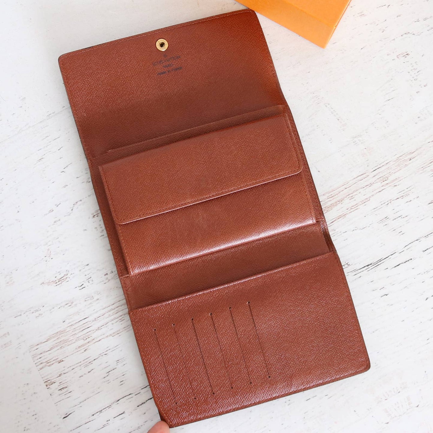 Louis Vuitton Porte Tresor Monogram Wallet & Card Holder Brown Leather –  brandedmoda