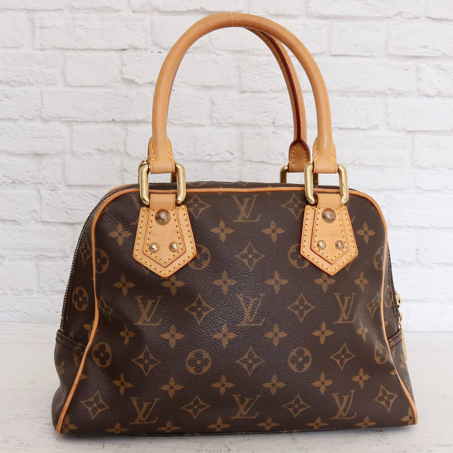 Louis Vuitton Manhattan PM Satchel Monogram Tote